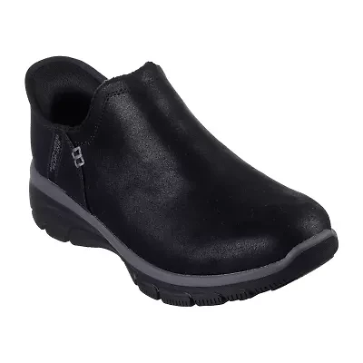 Skechers Hands Free Slip-Ins Womens Easy Going Modern Hour Flat Heel Booties Wide Width