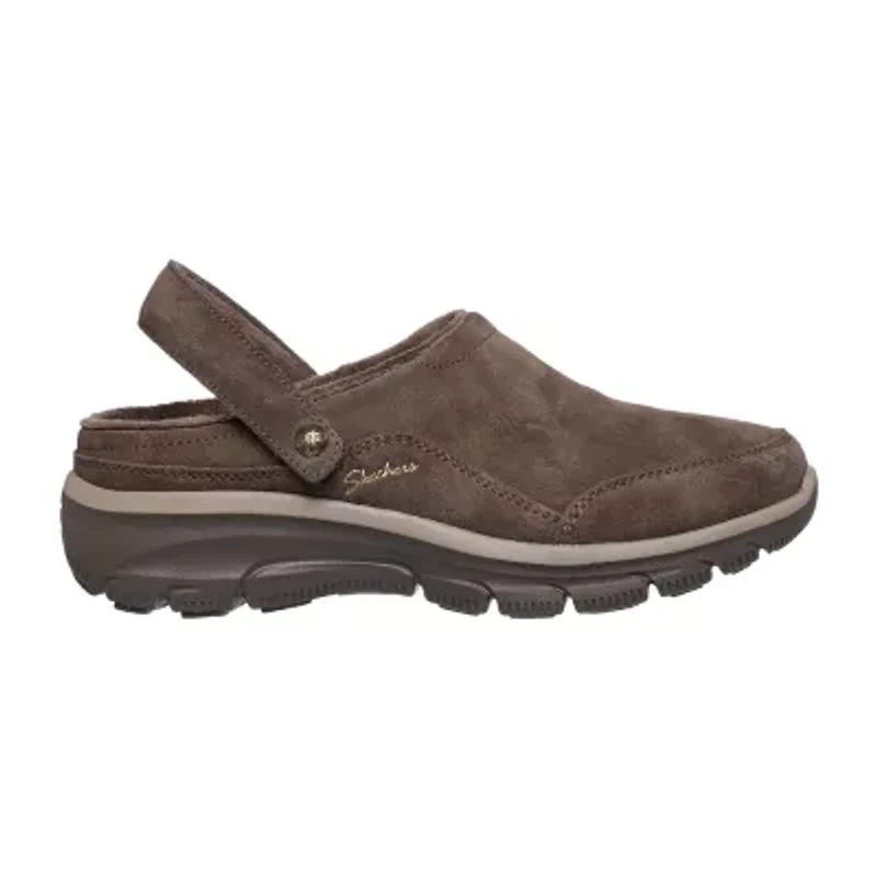 Skechers Easy Going Distinctive Charm Womens Almond Closed Toe Clogs