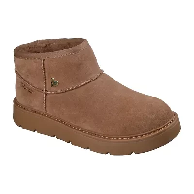 Skechers Womens Keapsakes Cozy Mini Flat Heel Winter Boots