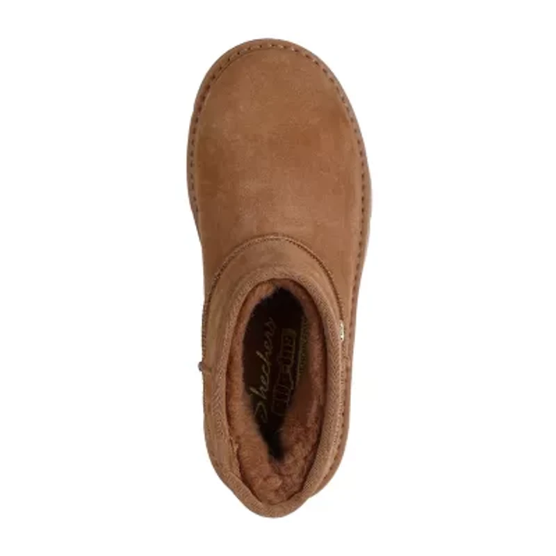 Skechers Womens Keapsakes Cozy Mini Flat Heel Winter Boots