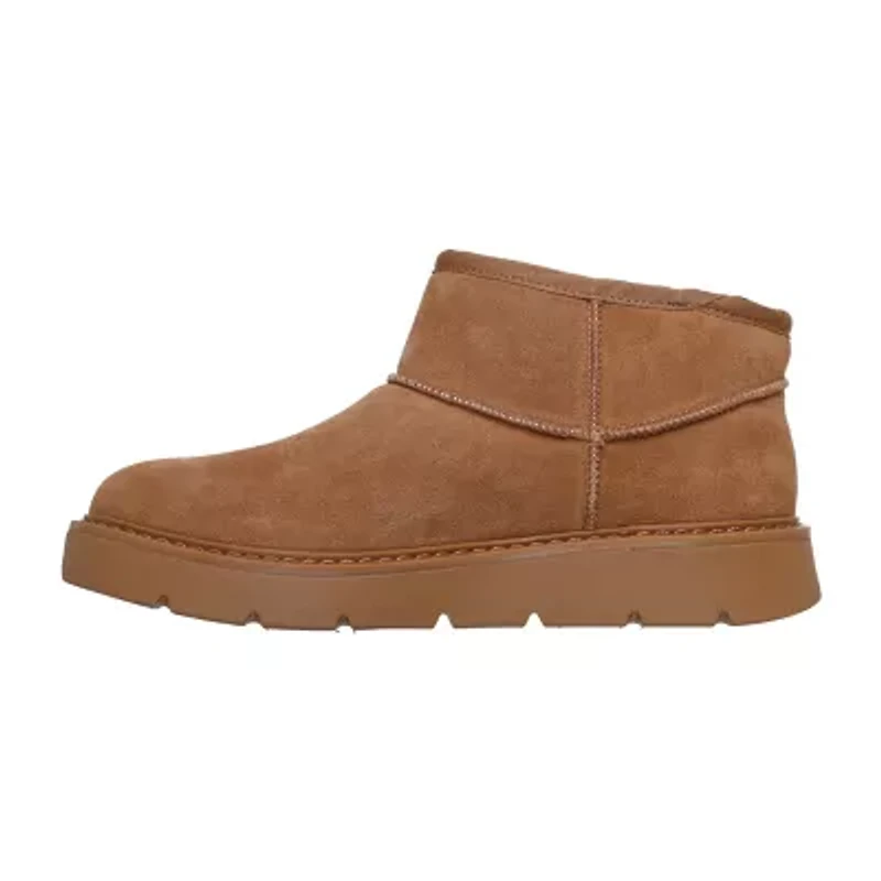 Skechers Womens Keapsakes Cozy Mini Flat Heel Winter Boots