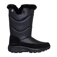 Skechers Womens Easy Going Snow Chillin Waterproof Flat Heel Boots