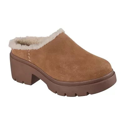 Skechers Cozy City Womens Almond Closed Toe Clogs
