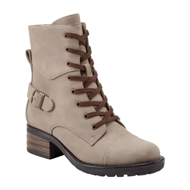 Indigo Rd. Womens Jovannie Flat Heel Combat Boots