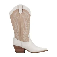 Indigo Rd. Womens Alleycat Stacked Heel Cowboy Boots