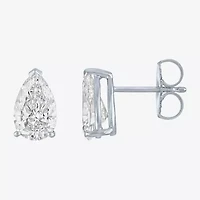 Si1-Si2/E-F 2 CT. T.W. Lab Grown White Diamond 14K White Gold 8.8mm Pear Stud Earrings