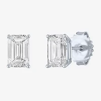 (Ef/Si1-Si2) 2 CT. T.W. Lab Grown White Diamond 14K White Gold 7.3mm Stud Earrings