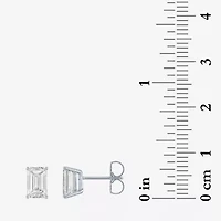 (Ef/Si1-Si2) 2 CT. T.W. Lab Grown White Diamond 14K White Gold 7.3mm Stud Earrings