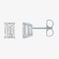 (Ef/Si1-Si2) 2 CT. T.W. Lab Grown White Diamond 14K White Gold 7.3mm Stud Earrings