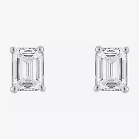 Si1-Si2/E-F 1/2 CT. T.W. Lab Grown White Diamond 10K White Gold 4.4mm Stud Earrings