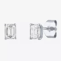 Si1-Si2/E-F 1/2 CT. T.W. Lab Grown White Diamond 10K White Gold 4.4mm Stud Earrings