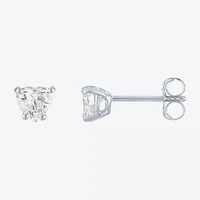 ( E-F/Si1-Si2) 1/2 CT. T.W. Lab-Grown Diamond 10K Gold 5.1mm Heart Stud Earrings