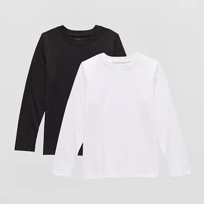 Thereabouts Little & Big Kid Boys Crew Neck Long Sleeve 2-pc. T-Shirt