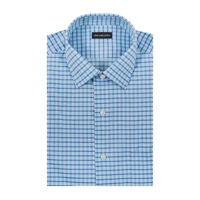 Van Heusen Everyday Defense Stain Shield Mens Regular Fit Stretch Fabric Wrinkle Free Long Sleeve Dress Shirt