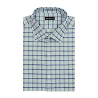 Van Heusen Fitted Everyday Defense Stain Shield Mens Modern Fit Stretch Fabric Wrinkle Free Long Sleeve Dress Shirt