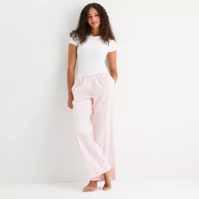 Arizona Body Womens Flannel Juniors Pajama Pants