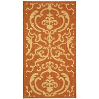 Courtyard Allover Scrolls Indoor/Outdoor Rectangular Rugs