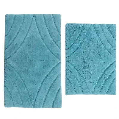 Castle Hill London Diamond 2-pc. Bath Rug Set