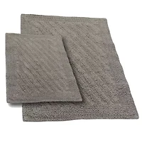 Castle Hill London Shooting Star Reversible 2-pc. Bath Rug Set