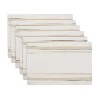 Design Import French Stripe 6-pc. Placemats