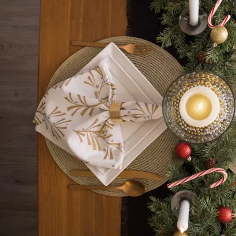Design Imports Round Woven 4-pc. Placemats