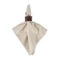 Design Imports Wood Triangle 6-pc. Napkin Rings