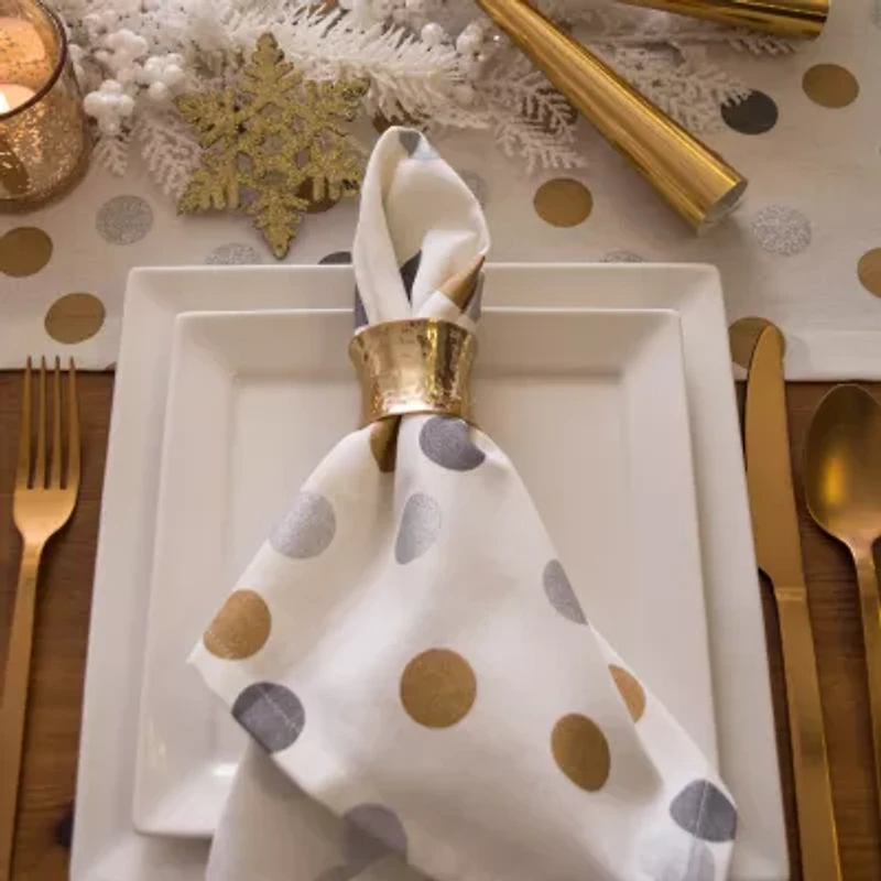 Design Imports Hammered 12-pc. Napkin Rings