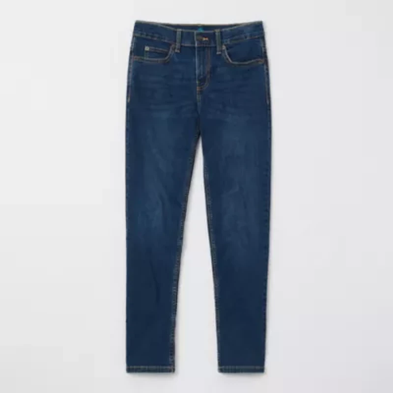 Thereabouts Little & Big Kid Boys Adjustable Waist Stretch Fabric Tapered Leg Relaxed Fit Jean