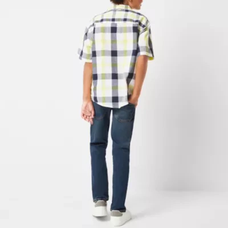 Thereabouts Little & Big Kid Boys Adjustable Waist Stretch Fabric Slim Fit Jean