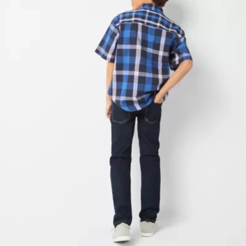 Thereabouts Little & Big Kid Boys Adjustable Waist Stretch Fabric Skinny Fit Denim Jean