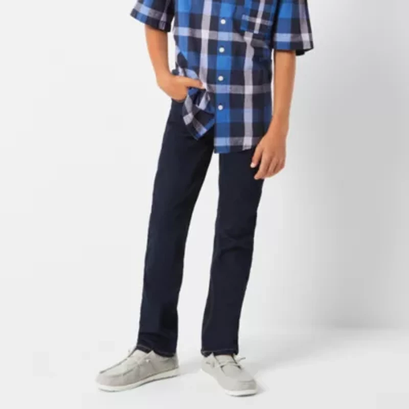 Thereabouts Little & Big Kid Boys Adjustable Waist Stretch Fabric Skinny Fit Denim Jean