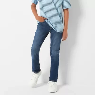 Thereabouts Little & Big Kid Boys Adjustable Waist Stretch Fabric Skinny Fit Denim Jean