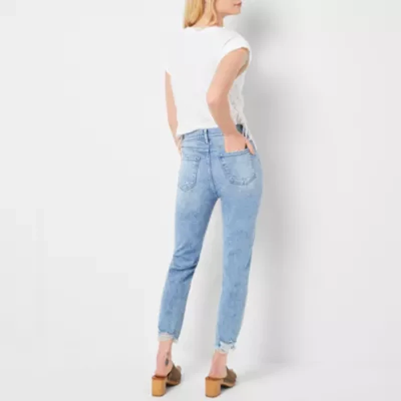 a.n.a Womens High Rise Straight Leg Jean