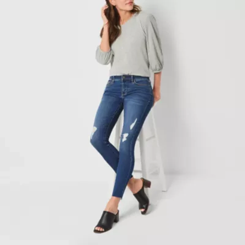 a.n.a Stretch Fabric Womens Mid Rise Skinny Fit Jegging Jean