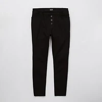 a.n.a Womens Plus High Rise Ripped Stretch Fabric Skinny Fit Jegging Jean