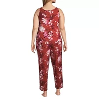 Ambrielle Womens Sleeveless 2-pc. Plus Pajama Sets