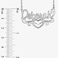 Womens Sterling Silver 18 Inch Pendant Necklace