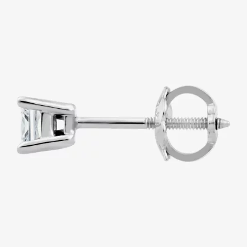 Premier Collection 1/4 CT. T.W. Natural Princess-Cut Diamond Stud Earrings