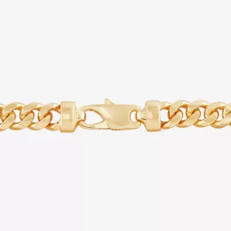 Unisex Adult 14K Gold 8 1/2 Inch Solid Link Chain Bracelet