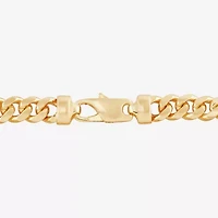 Unisex Adult 14K Gold 8 1/2 Inch Solid Link Chain Bracelet