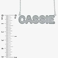 Personalized Sterling Silver Bold Name Necklace