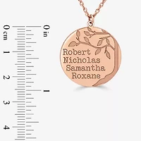 Personalized Womens Sterling Silver Family Tree Name Pendant Necklace