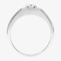 Mens 9M 1 1/2 CT. Lab Created White Moissanite Sterling Silver Round Wedding Band