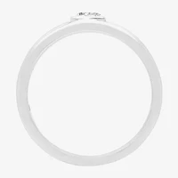 Mens 8MM 1 CT. Lab Created White Moissanite Sterling Silver Round Wedding Band