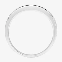 Mens 9M 1 CT. Lab Created White Moissanite Sterling Silver Round Wedding Band