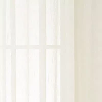 Home Expressions Crushed Voile Grommet Top Sheer Single Curtain Panel