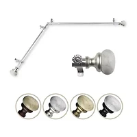 Rod Desyne Merlyn Corner 3/4 Adjustable Curtain