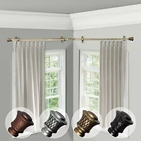 Rod Desyne Lennart Corner 3/4 Adjustable Curtain