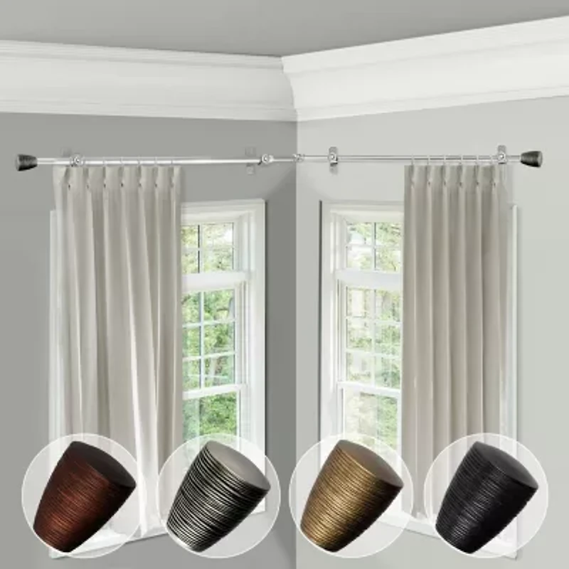 Rod Desyne Tarzan Corner 3/4 Adjustable Curtain