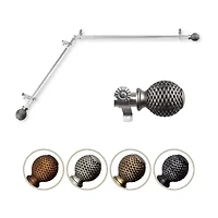 Rod Desyne Ozana Corner 3/4 Adjustable Curtain